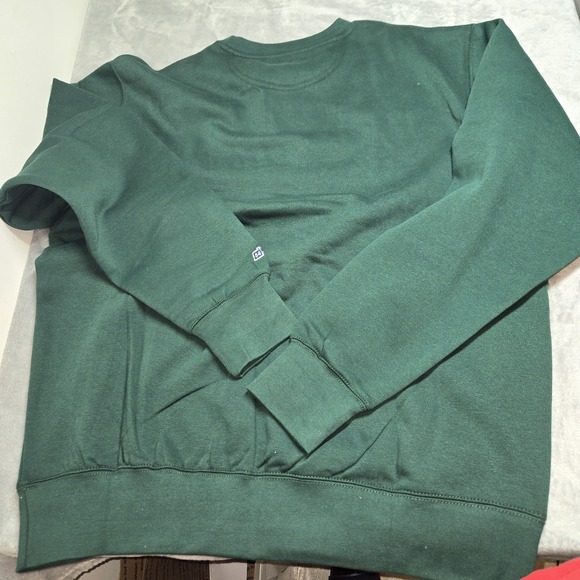 Michigan State Spartans Sweater Mens Large Embossed Logo Green NCAA Crewneck New - Picture 3 of 6